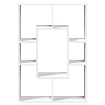  Bookcase White 63x20x90 cm Engineered Wood