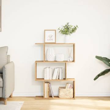  Room Divider Bookcase 3-Tier Artisan Oak 70x24x97 cm Engineered Wood