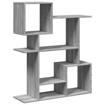  Room Divider Bookcase Grey Sonoma 92x29x112 cm Engineered Wood