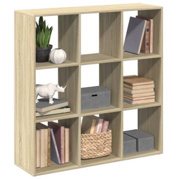  Room Divider Bookcase Sonoma Oak 102x29x103.5 cm Engineered Wood