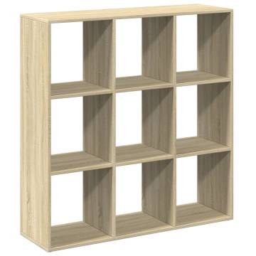  Room Divider Bookcase Sonoma Oak 102x29x103.5 cm Engineered Wood