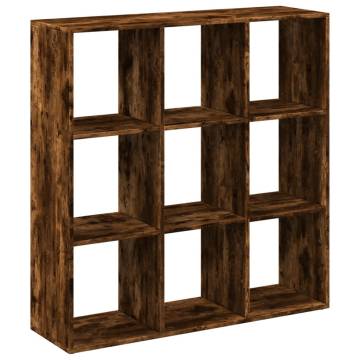  Room Divider Bookcase Smoked Oak 102x29x103.5 cm Engineered Wood