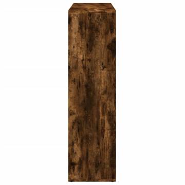  Room Divider Bookcase Smoked Oak 102x29x103.5 cm Engineered Wood