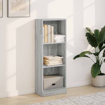  Bookcase Grey Sonoma 40x24x109 cm Engineered Wood