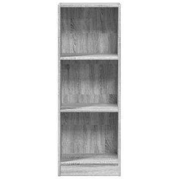  Bookcase Grey Sonoma 40x24x109 cm Engineered Wood