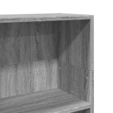  Bookcase Grey Sonoma 40x24x109 cm Engineered Wood