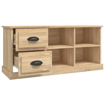 TV Cabinet Sonoma Oak 102x35.5x47.5 cm Engineered Wood