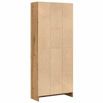  Bookcase Artisian Oak 60x24x143 cm Engineered Wood