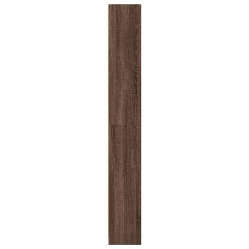  Bookcase Brown Oak 40x24x176 cm Engineered Wood