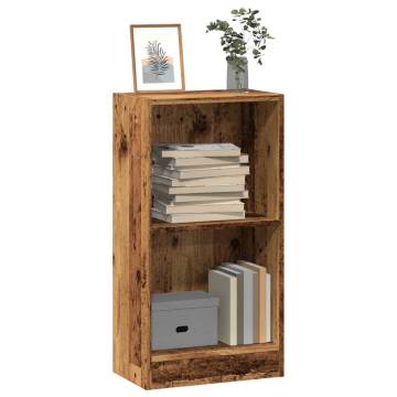  Bookcase Old Wood 40x24x76 cm Engineered Wood