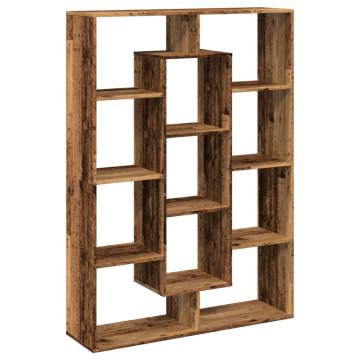  Book Cabinet Old Wood 102x29x143 cm Engineered Wood