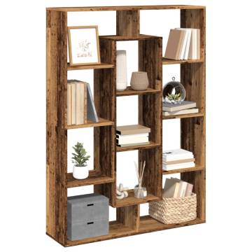  Book Cabinet Old Wood 102x29x143 cm Engineered Wood