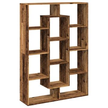  Book Cabinet Old Wood 102x29x143 cm Engineered Wood