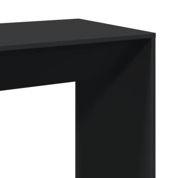  Bar Table Black 102x50x103.5 cm Engineered Wood