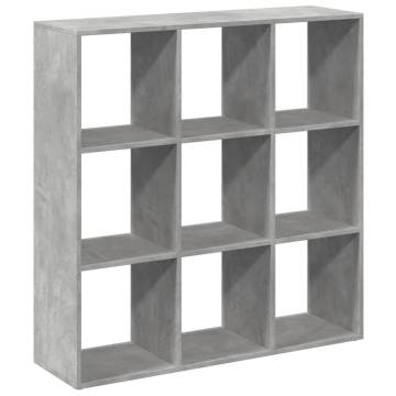  Room Divider Bookcase Concrete Grey 102x29x103.5 cm Engineered Wood