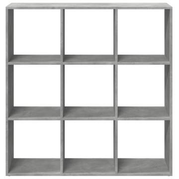  Room Divider Bookcase Concrete Grey 102x29x103.5 cm Engineered Wood