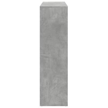  Room Divider Bookcase Concrete Grey 102x29x103.5 cm Engineered Wood