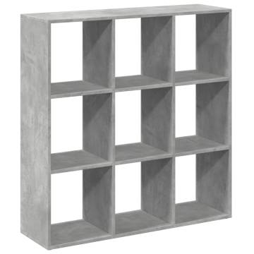  Room Divider Bookcase Concrete Grey 102x29x103.5 cm Engineered Wood