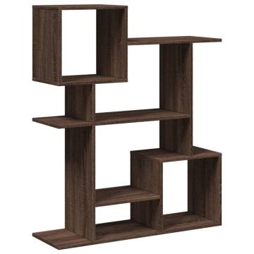  Room Divider Bookcase Brown Oak 92x29x112 cm Engineered Wood