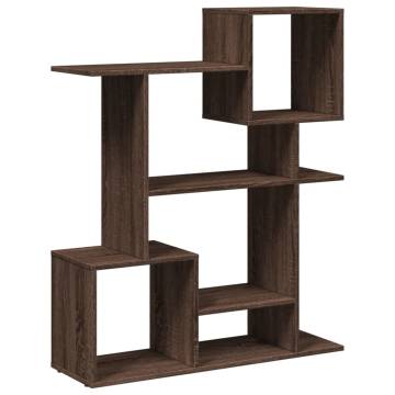  Room Divider Bookcase Brown Oak 92x29x112 cm Engineered Wood