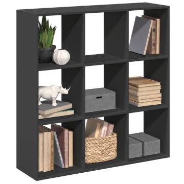  Room Divider Bookcase Black 102x29x103.5 cm Engineered Wood