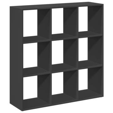  Room Divider Bookcase Black 102x29x103.5 cm Engineered Wood