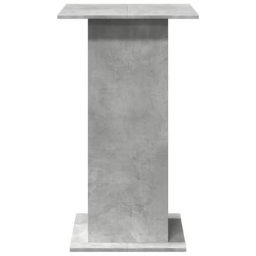  Bar Table with Storage Concrete Grey 60x60x102 cm Engineered Wood