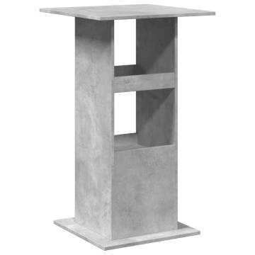  Bar Table with Storage Concrete Grey 60x60x102 cm Engineered Wood