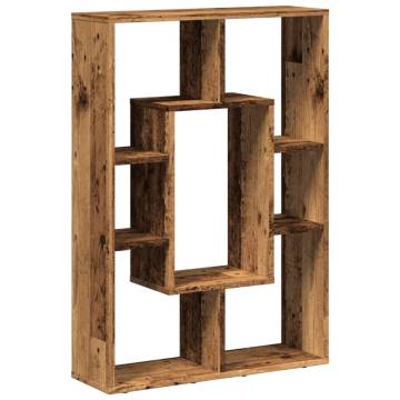  Bookcase Old Wood 63x20x90 cm Engineered Wood