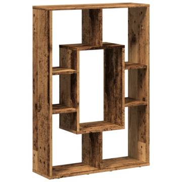  Bookcase Old Wood 63x20x90 cm Engineered Wood