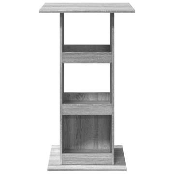  Bar Table with Storage Grey Sonoma 60x60x102 cm Engineered Wood