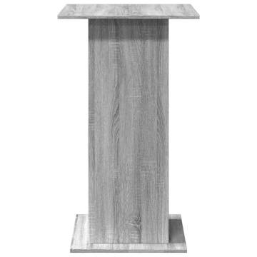  Bar Table with Storage Grey Sonoma 60x60x102 cm Engineered Wood