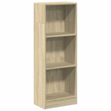  Bookcase Sonoma Oak 40x24x109 cm Engineered Wood