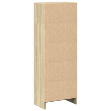  Bookcase Sonoma Oak 40x24x109 cm Engineered Wood