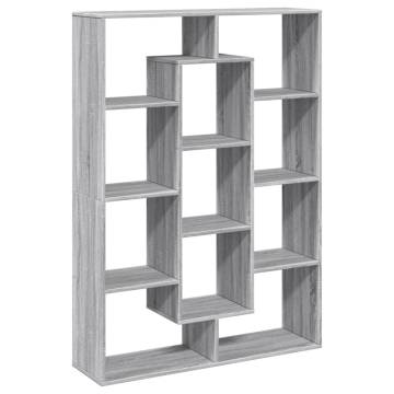  Book Cabinet Grey Sonoma 102x29x143 cm Engineered Wood