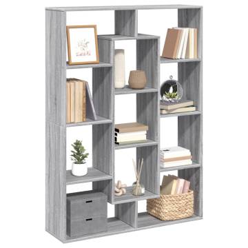  Book Cabinet Grey Sonoma 102x29x143 cm Engineered Wood