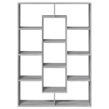  Book Cabinet Grey Sonoma 102x29x143 cm Engineered Wood