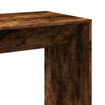  Bar Table Smoked Oak 102x50x103.5 cm Engineered Wood