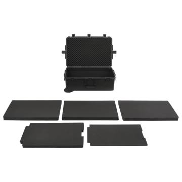  Portable Flight Case Black 79.5x51.5x30.5 cm PP