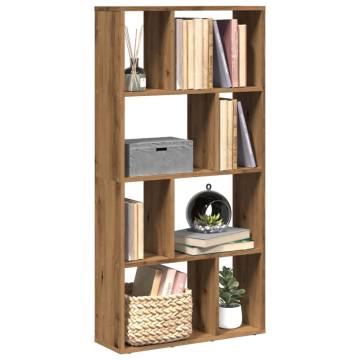  Bookcase Artisian Oak 60x20x120 cm Engineered Wood