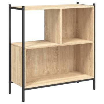 Bookcase Sonoma Oak 72x28x77.5 cm Engineered Wood