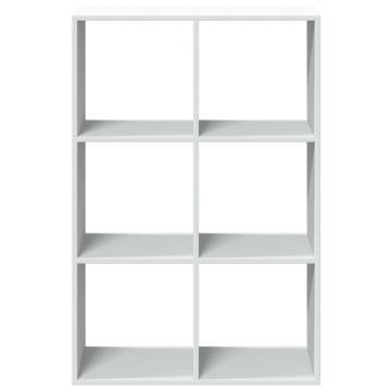  Room Divider Bookcase White 69.5x29x103.5 cm Engineered Wood