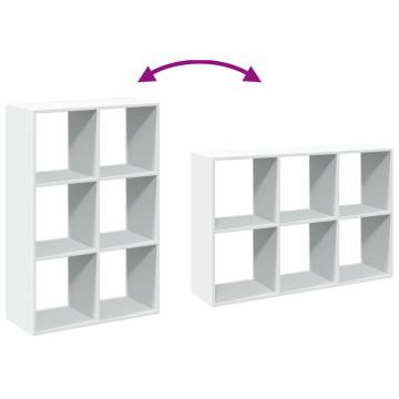  Room Divider Bookcase White 69.5x29x103.5 cm Engineered Wood