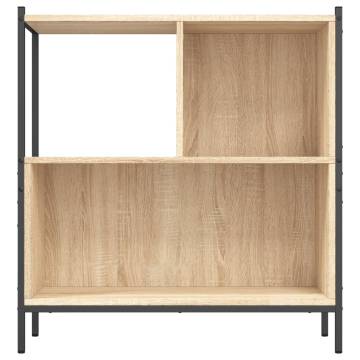 Bookcase Sonoma Oak 72x28x77.5 cm Engineered Wood