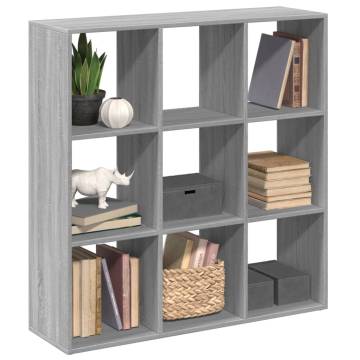  Room Divider Bookcase Grey Sonoma 102x29x103.5 cm Engineered Wood