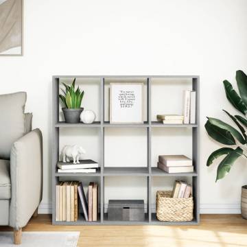  Room Divider Bookcase Grey Sonoma 102x29x103.5 cm Engineered Wood