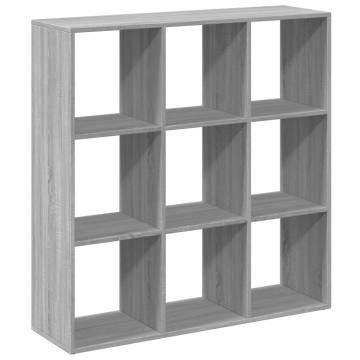  Room Divider Bookcase Grey Sonoma 102x29x103.5 cm Engineered Wood