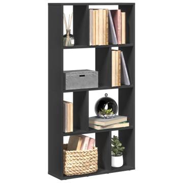  Bookcase Black 60x20x120 cm Engineered Wood