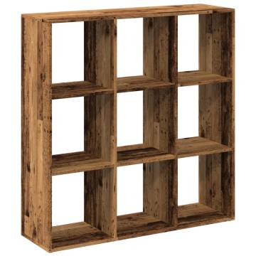  Room Divider Bookcase Old Wood 102x29x103.5 cm Engineered Wood