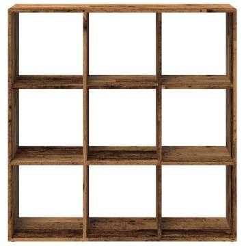  Room Divider Bookcase Old Wood 102x29x103.5 cm Engineered Wood